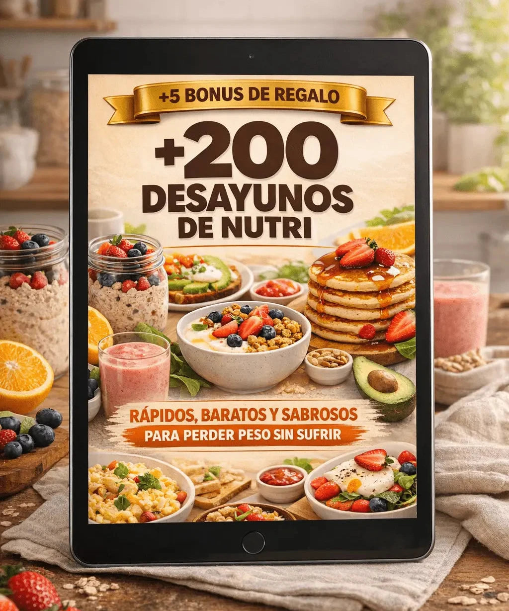 +200 DESAYUNOS DE NUTRI RÁPIDOS, BARATOS Y SABROSOS PARA PERDER PESO SIN SUFRIR