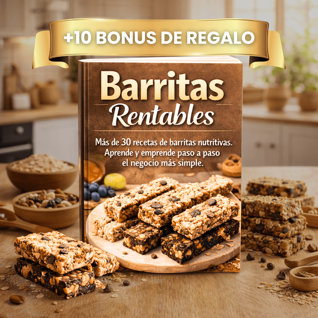 Genera $600.000 extras por mes vendiendo barritas saludables + 10 bonus de regalo