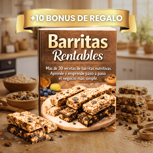 Genera $600.000 extras por mes vendiendo barritas saludables + 10 bonus de regalo